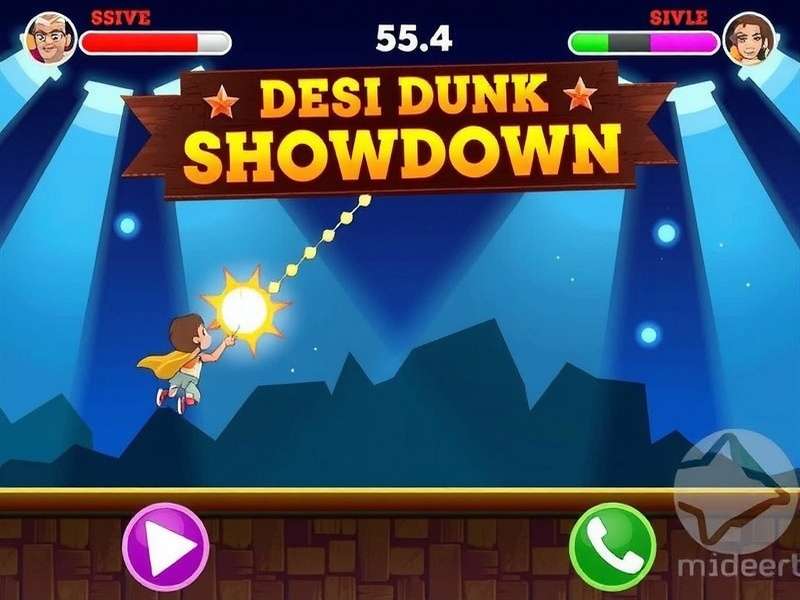 Desi Dunk Showdown Gameplay Screenshot